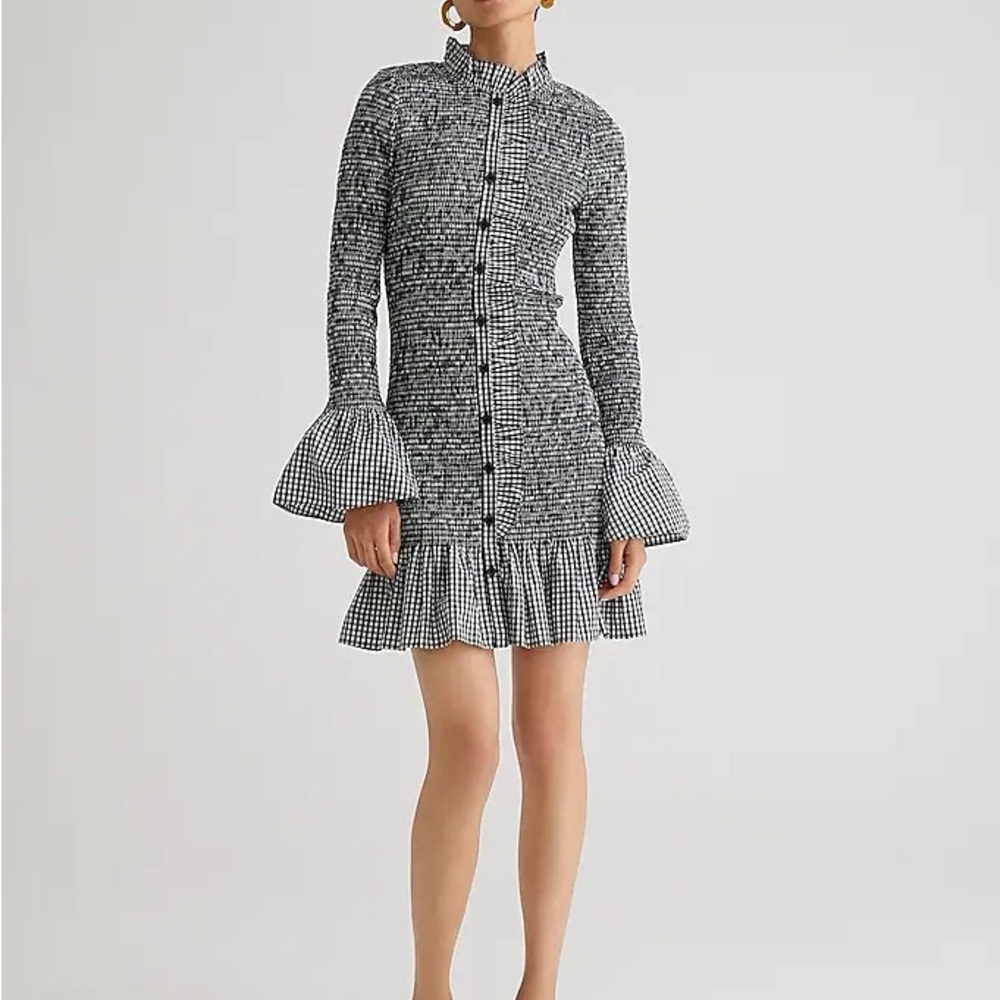 J.Crew smocked cotton dress